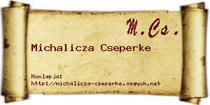 Michalicza Cseperke névjegykártya